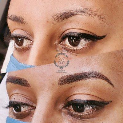 Combination Brows - Microblading and Shading