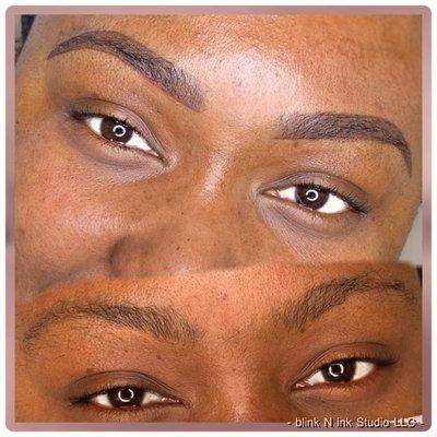 Before & After Ombré Brow