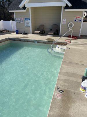 Commercial concrete pool