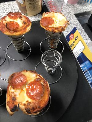 These pizza cones are amazing and a must try!