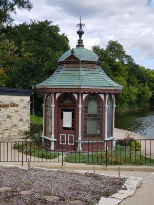 Stained glass gazebo