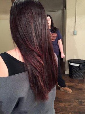 Dark to Red Ombre!!!!