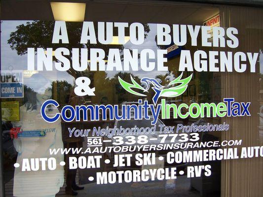 A Auto Buyers Insurance Agency & Community Income Tax