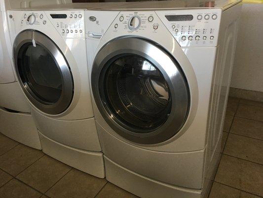 Whirlpool washer Duet Steam and electric dryer 
$1299 plus tax