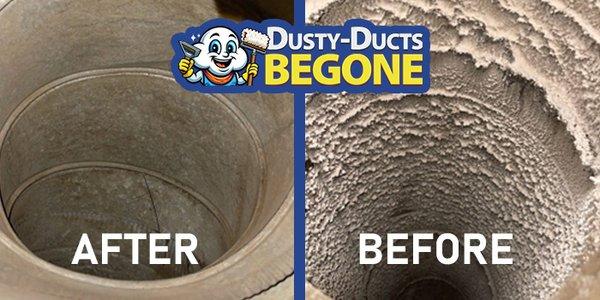 Air Duct Cleaning in Charlotte Before and After Picture