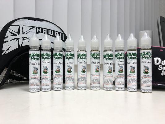 Paradise Vape Co juice line. From Maui