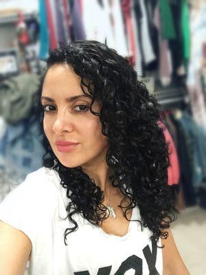 Ouidad curly hair cut by Alessia