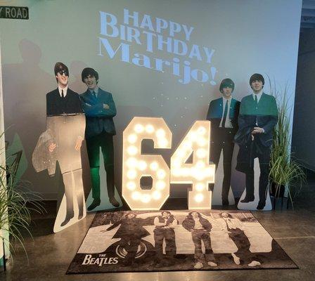 Beatles themed birthday party for my aunt who is a huge fan