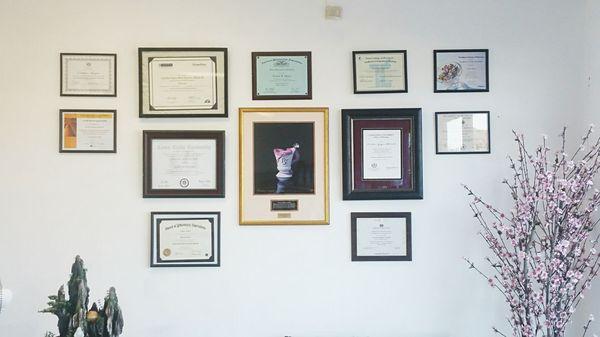 All our licenses, awards, and certifications