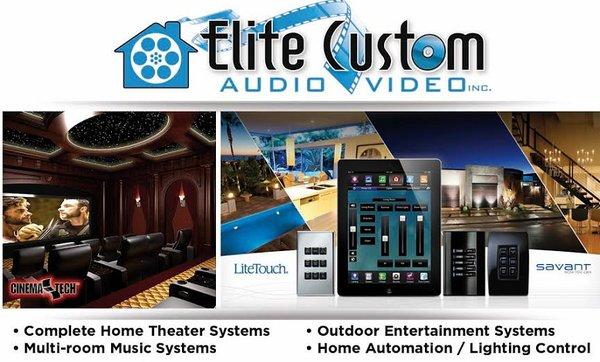 Elite Custom Audio Video offers home theater systems, music systems, outdoor entertainment, home automation and more!