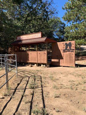 Entrance to the camp. Where are those chickens at now? I was promised small animals to squeeze..err...pet...