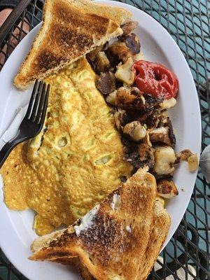 Cheeseburger Omlette