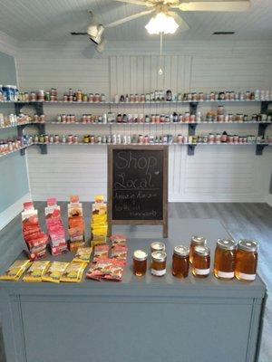 Come ceck out our local products and all of our vitamins and supplements!