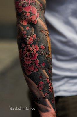 Japanese sleeve tattoo.