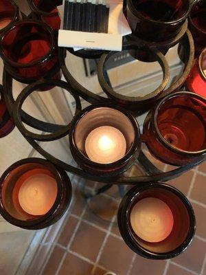 Prayer candles.