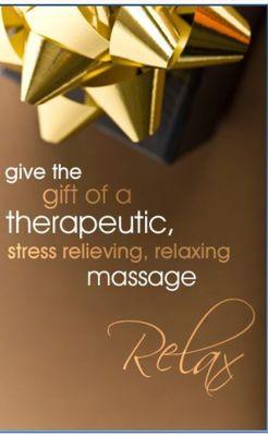 Gift certificates available  Grab 4 for $240.   Limited quantities.   Original Price of Massage is $70