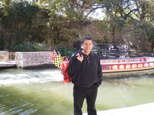 Tom at the river walk in San Antonio, TX.