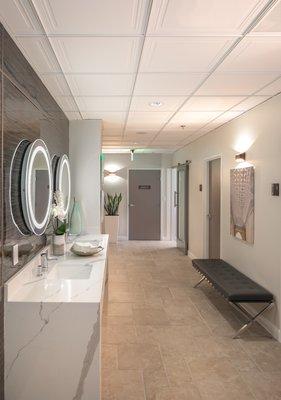 Hallway to treatment rooms