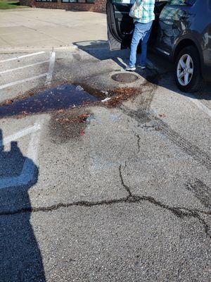 Handy cap parking is the worst and no one will reach back to see what is going on