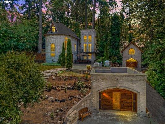 One of the incredible homes here in Eugene that looks like a Castle.