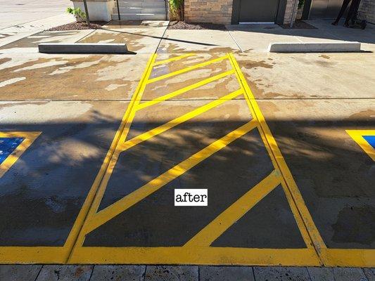 (after) HANDICAPPED ACCESSIBLE PARKING (ADA)