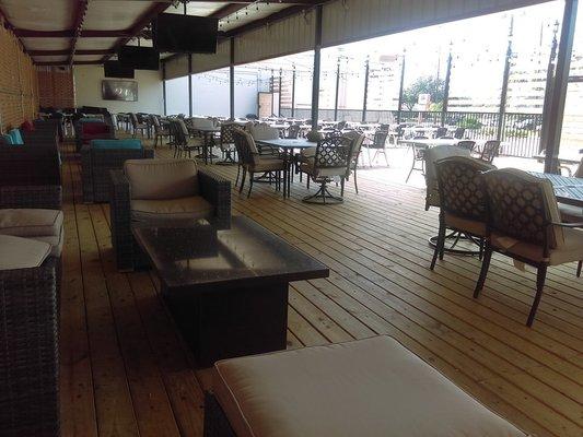 Cooled patio to keep you feeling comfortable all summer long