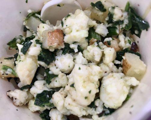 New item: Veggie Egg White Scramble Bowl - 250 calories