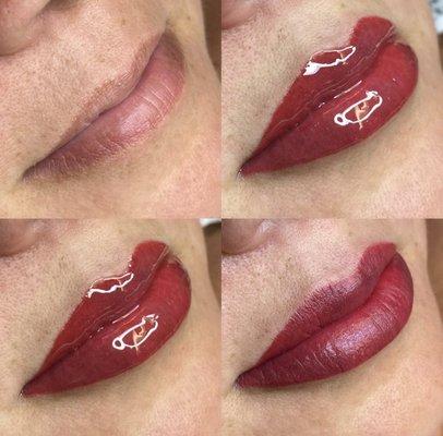 Lip Blushing Beautiful results ! Book today Free 20 minute consultation ! Contact Armina (818)427-5095 .