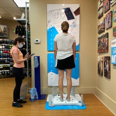 Our outfitting process uses fit id 3D foot scanning technology