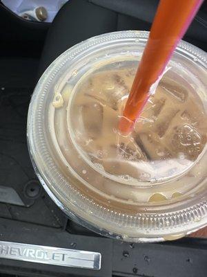 Less ice coffee