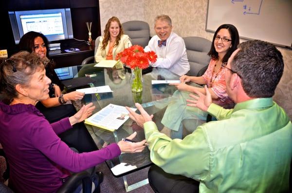 A client meeting can be a lively event.