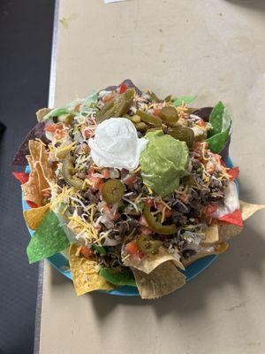 The new nachos ( Asada or Chicken)