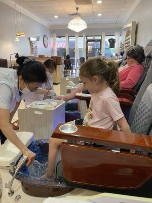 Kids pedicure