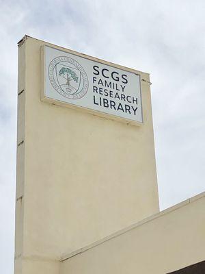 Library sign