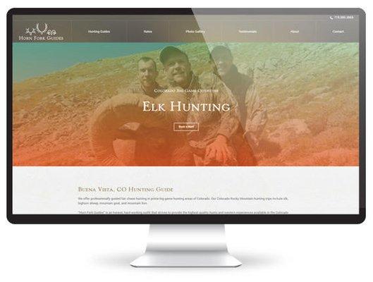 Hunting guide logo, and website design