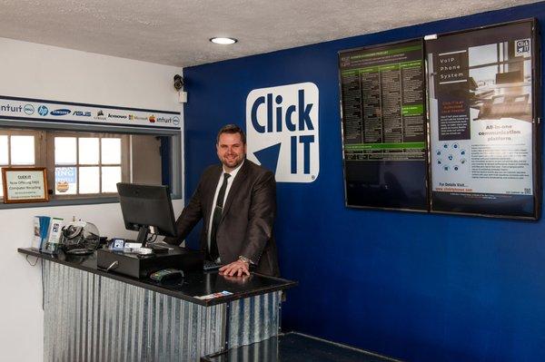 Chris Fredrickson, Operations Manager, at Click IT Chagrin Falls POS.