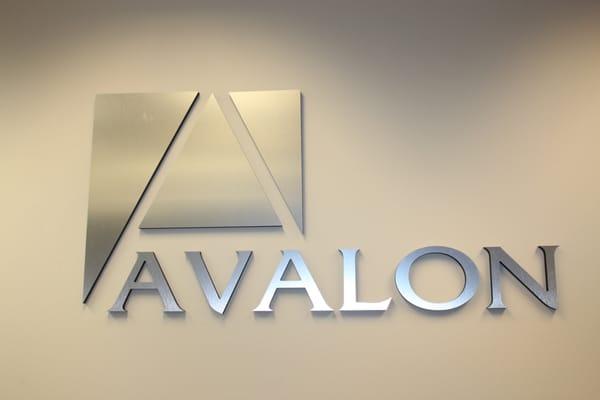 Avalon Realty Associates, LLC Sign inside our Rolling Meadows office