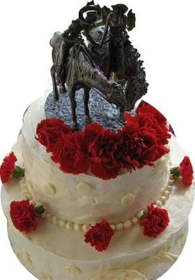 Cowboy Couple Wedding Cake