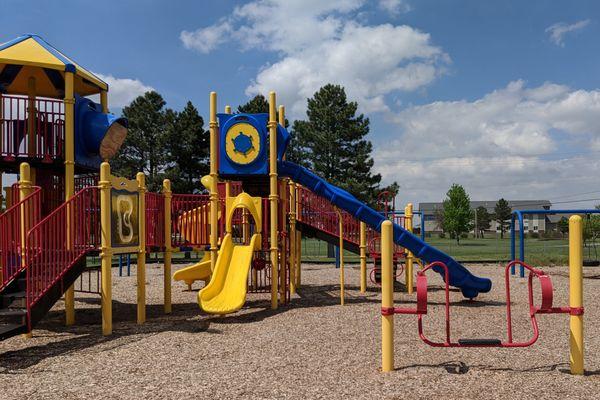 This children's playground is in the park adjacent to the hotel.