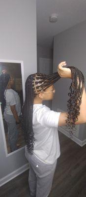 Knotless braids