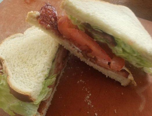 BLT on white toast w/ mayo. Made fresh to order daily.