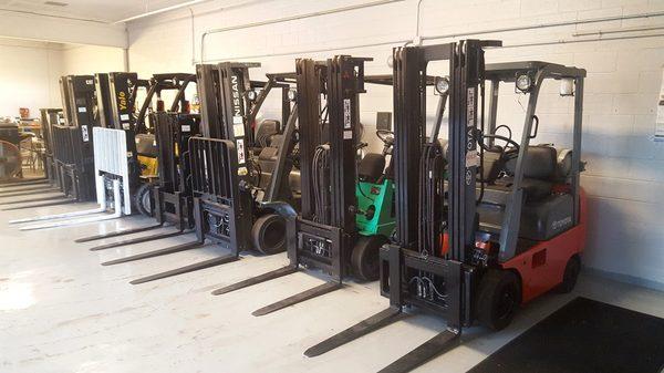 Work ready forklifts!