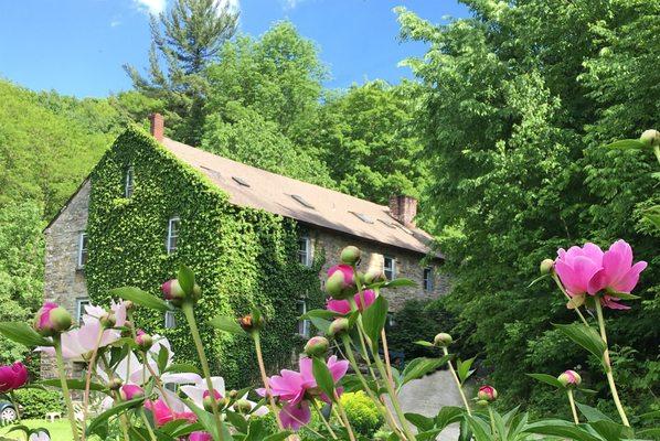 The Inn in Summer -- built in 1824 as a Shaker Mill and station on the Underground Railroad