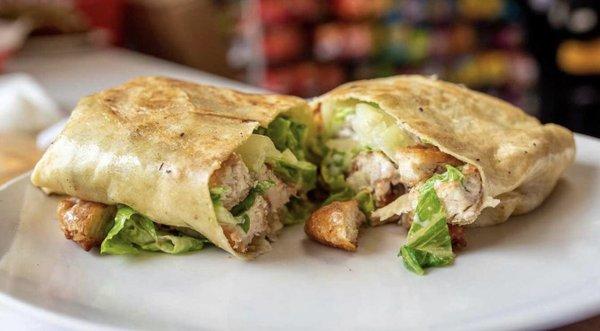 Crispy chicken wrap