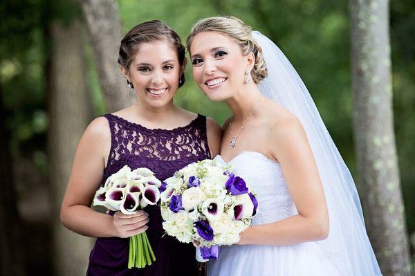 Bride and bridesmaid styles