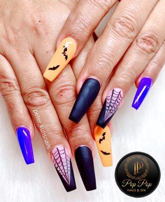 Halloween Acrylic Nails designs by Peter