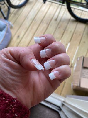 White tips full set