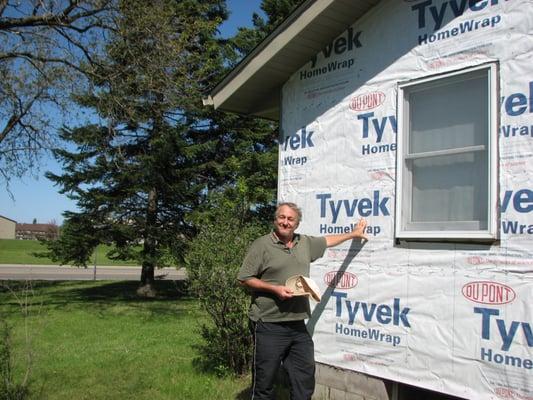 John Schirber overseeing project in Grand Rapids in May, 2012