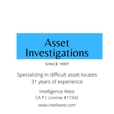 Specializing in asset investigations since 1997.