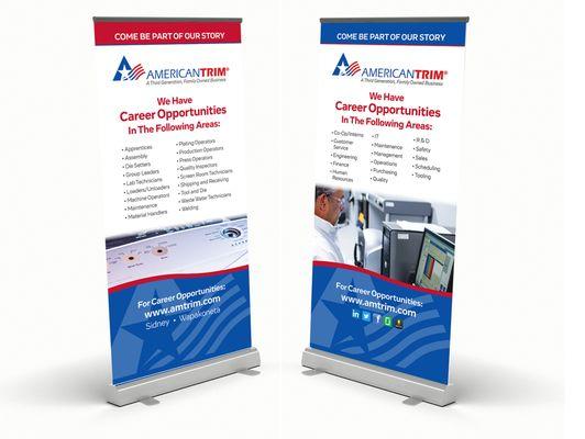 Table Top Pull Up Banners